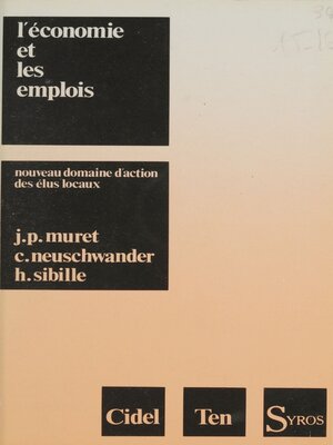 cover image of L'économie et les emplois